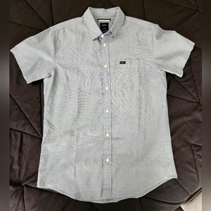 RVCA Gray button down shirt